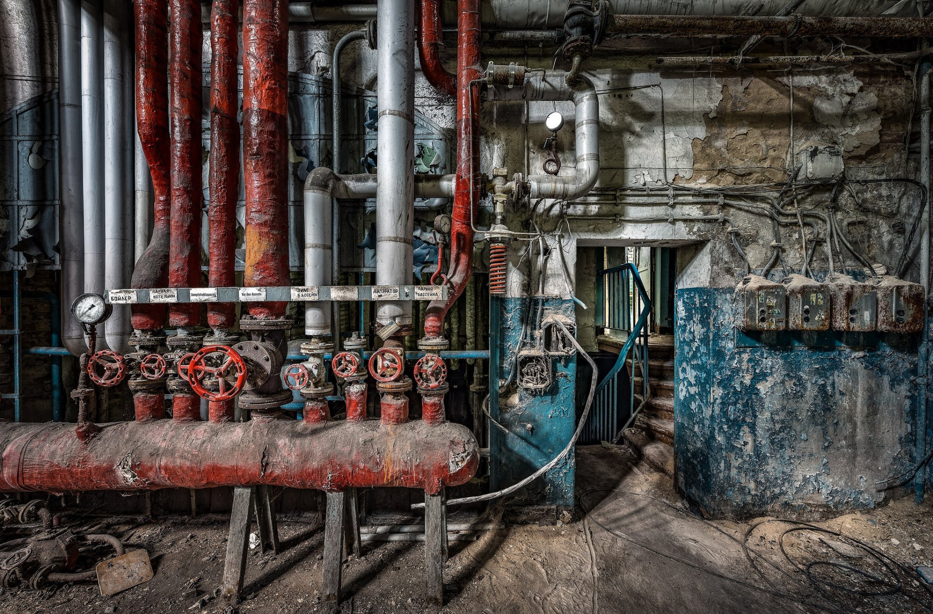 rohre ventile hintergrund