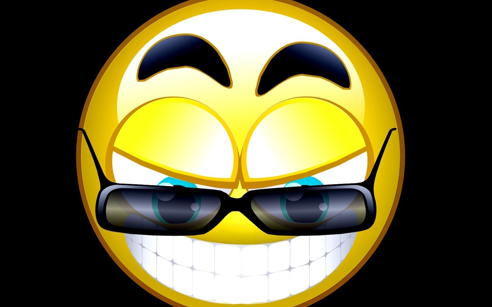 smiley lächeln sonnenbrille