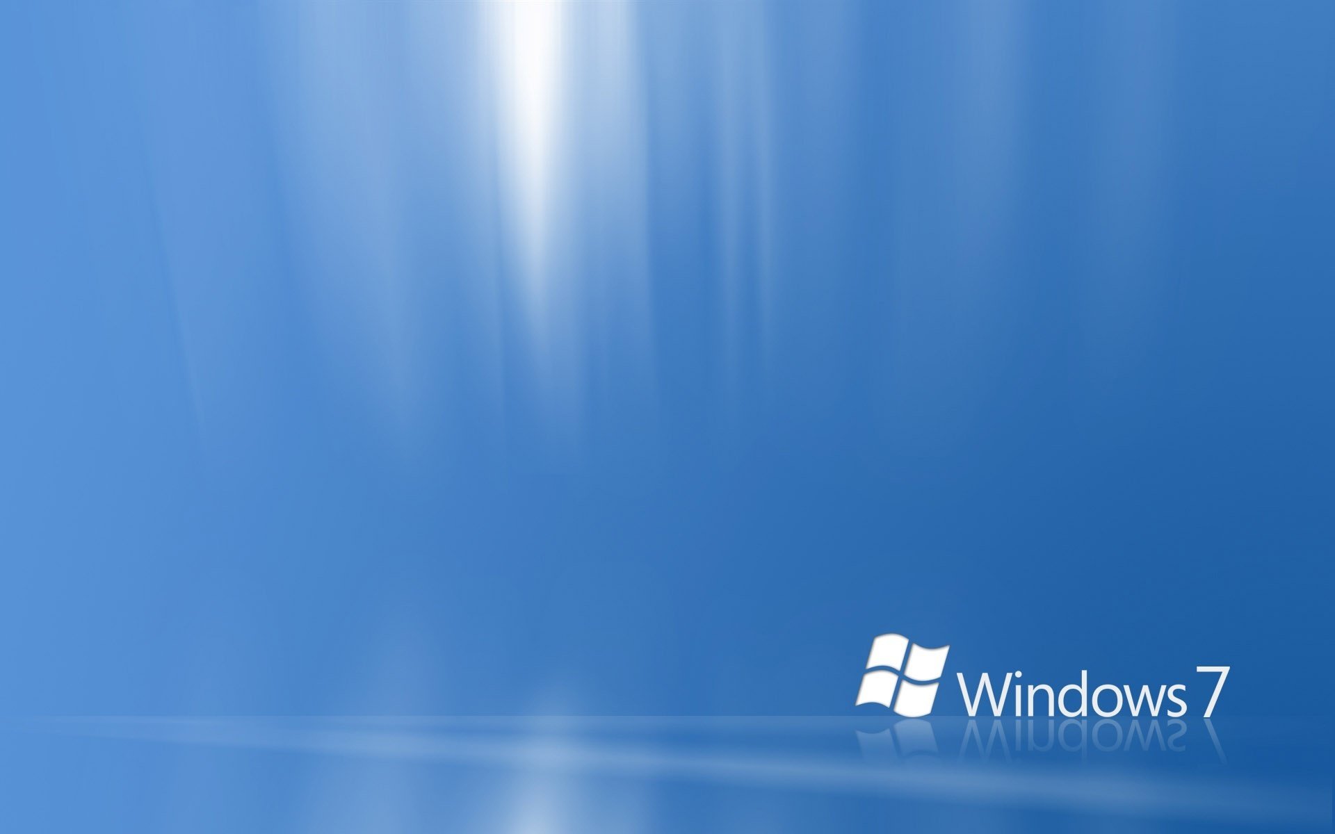blauer hintergrund windows 7 weiße sieben embleme logos