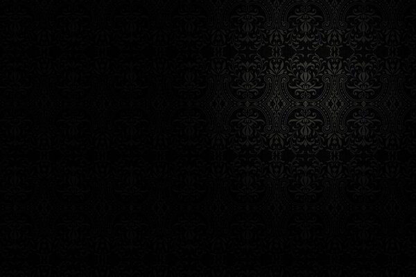 Minimalistisches Muster auf schwarzem Hintergrund