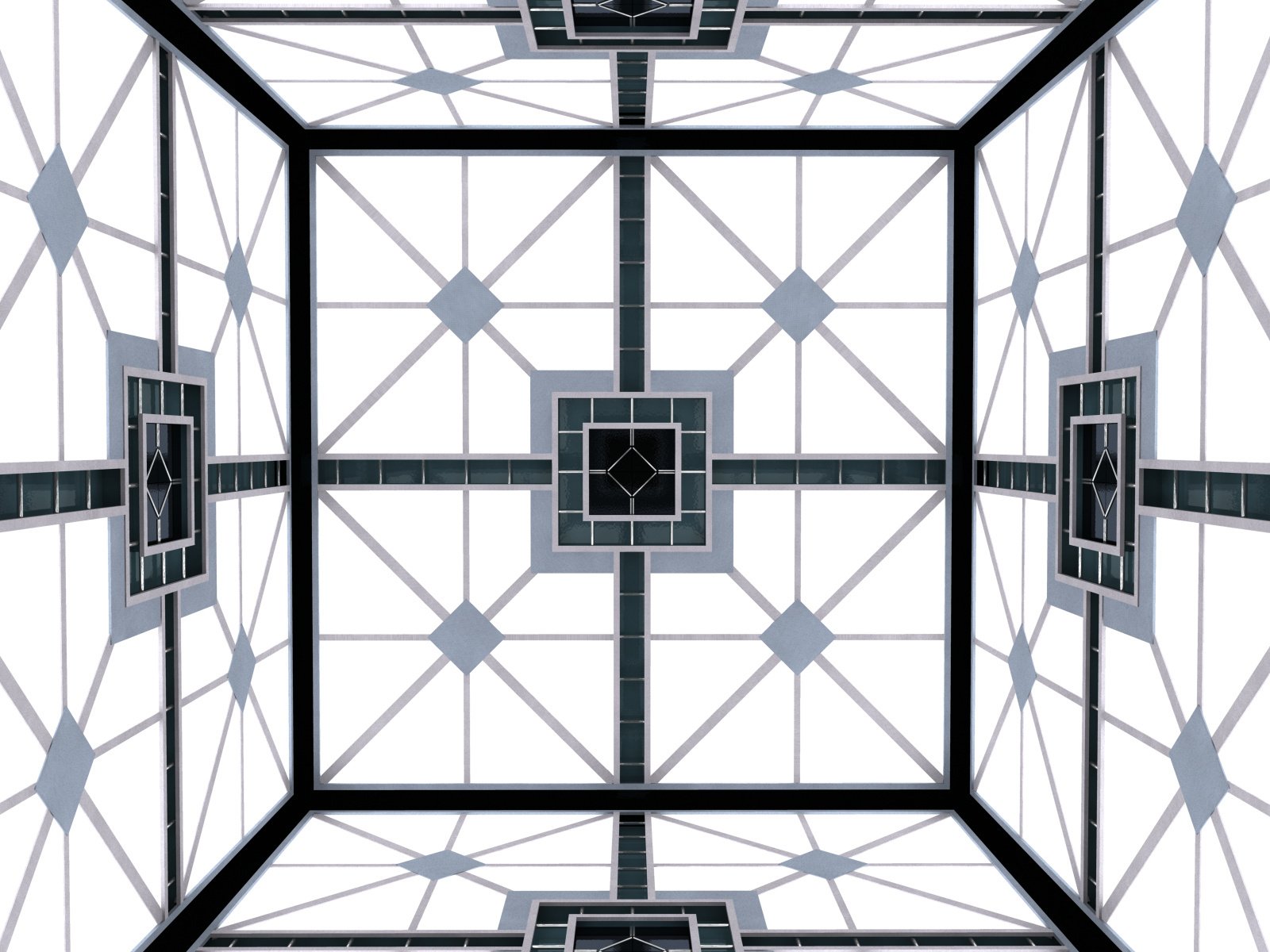 hypercube würfel zimmer falle weiß licht