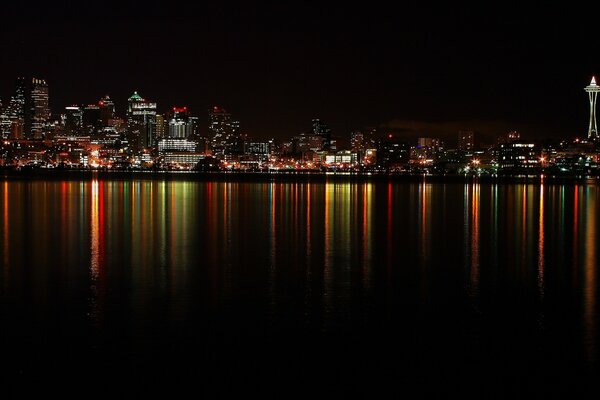 USA diese Lichter des Hauses brennen nachts