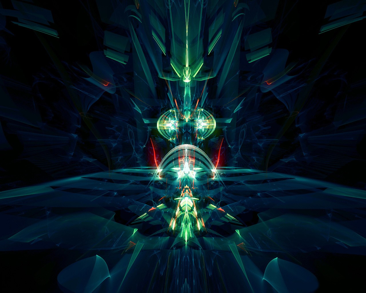 abstraktion muster blau grün