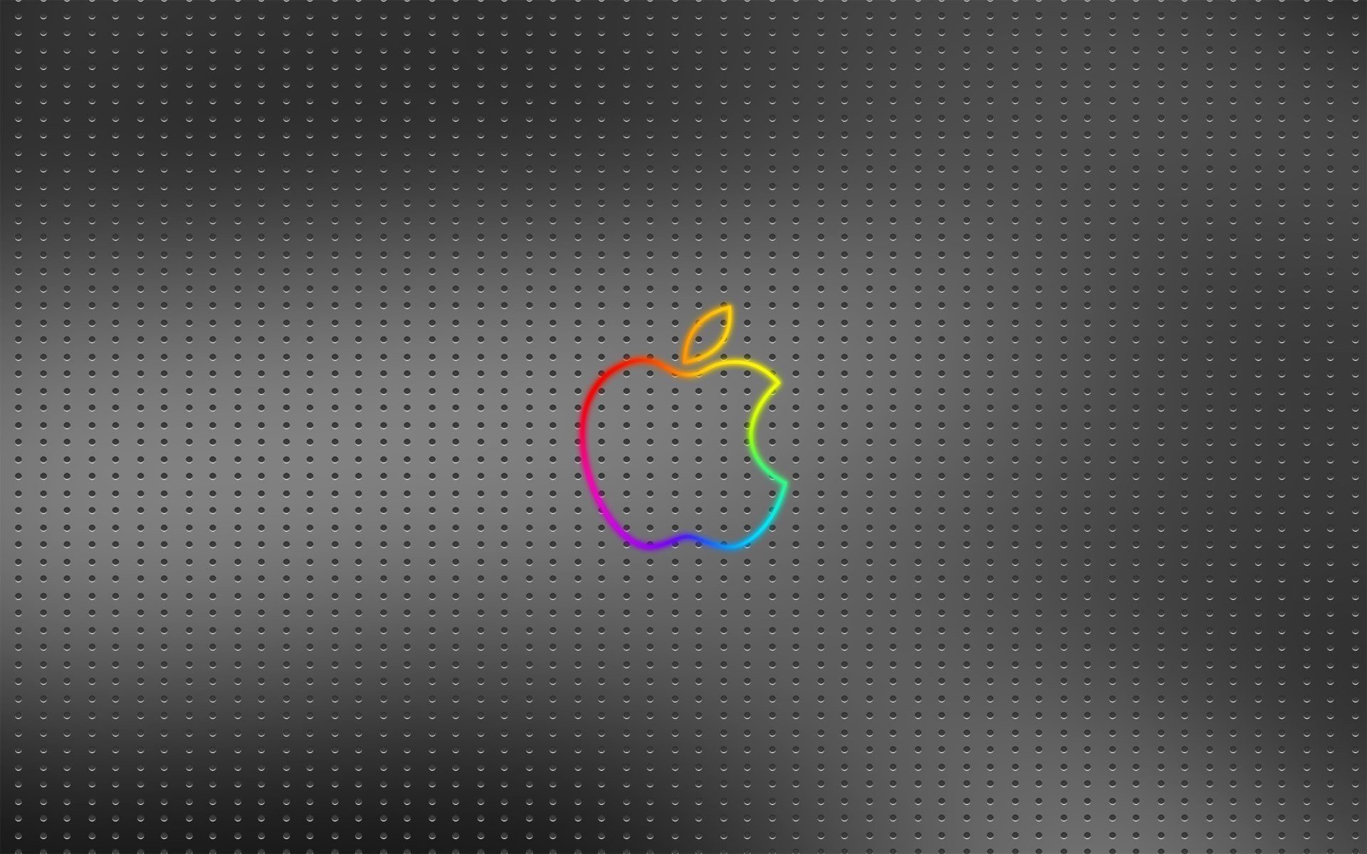 apfelkontur aluminiumnetz regenbogenfarben apple embleme logos