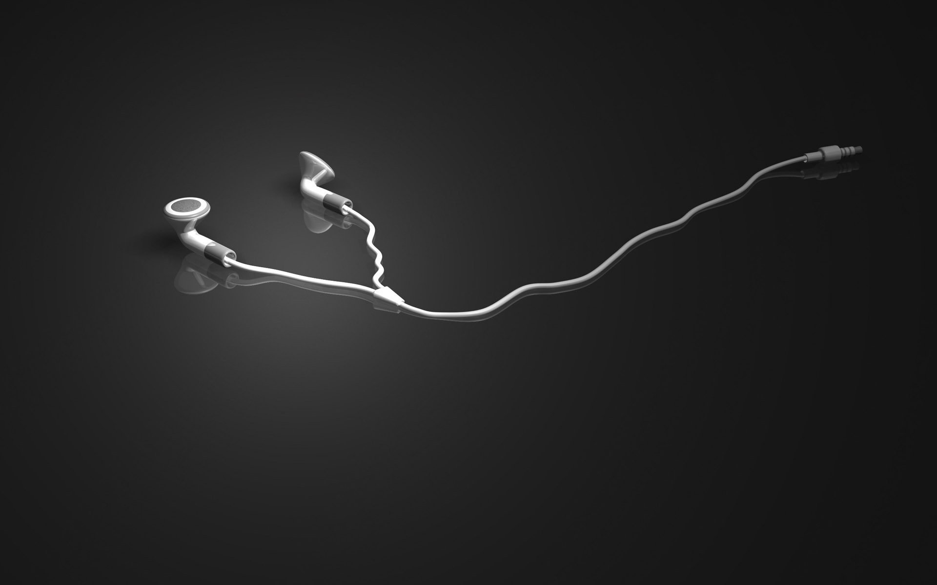 weiße drähte grau kopfhörer musik schwarzweiß