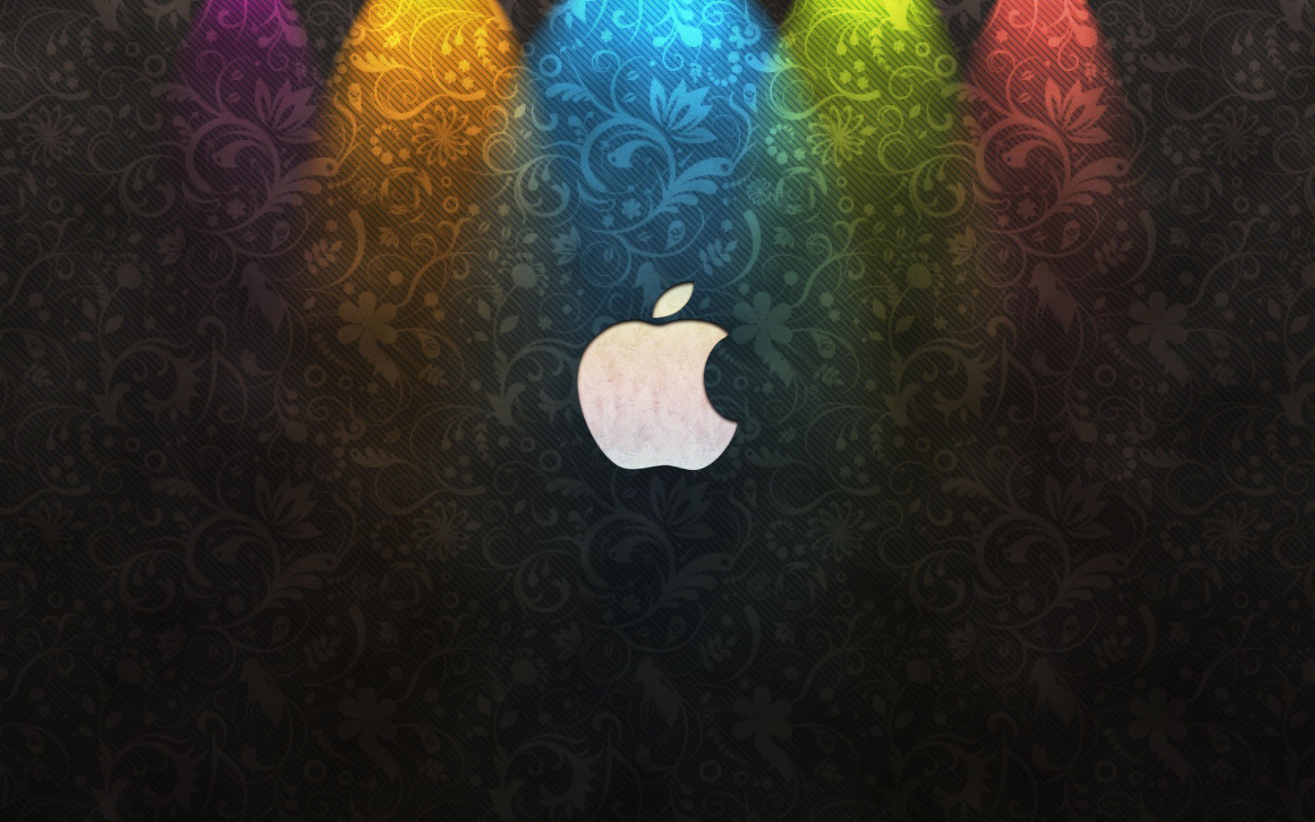 bunte hintergrundbeleuchtung bullseye logo apple herz embleme