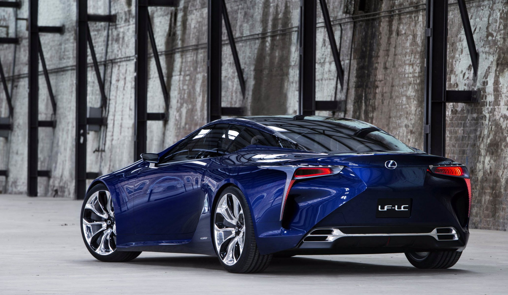 lexus lf-lc blau konzept konzept lexus rückansicht lf-lc