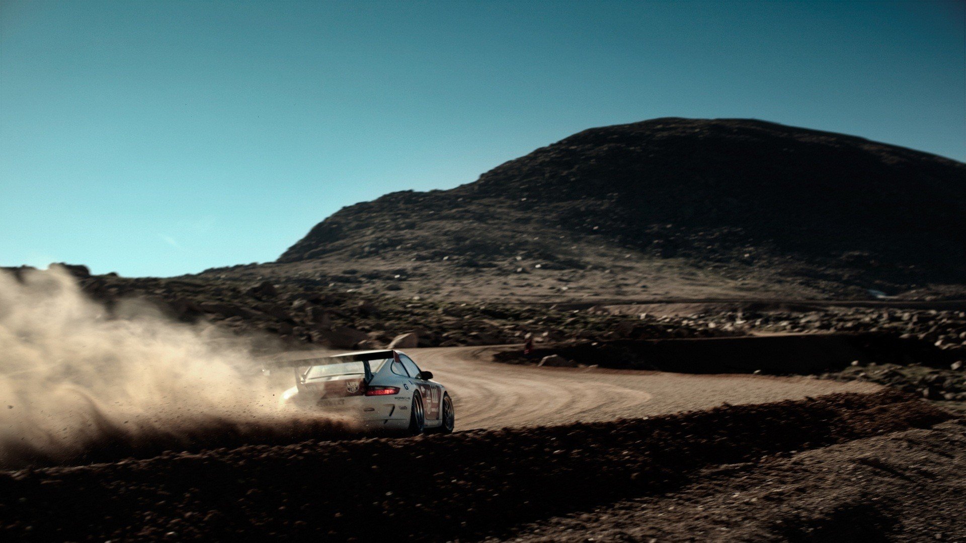 porsche 911 auto staub berg geschwindigkeit straße