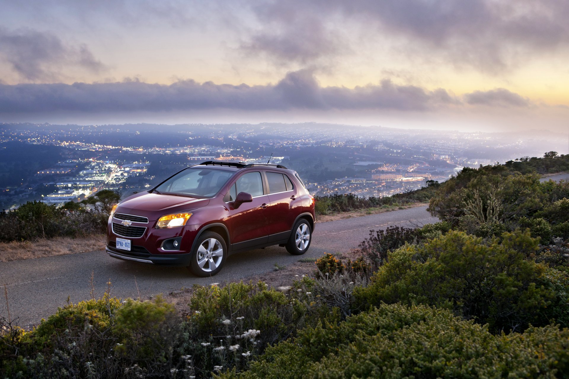 chevrolet 2012 trax auto straße stadt landschaft