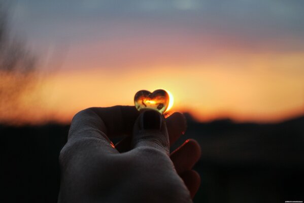 Glasherz, schöner Lichtblick