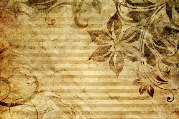 Muster auf beige strukturiertem Hintergrund