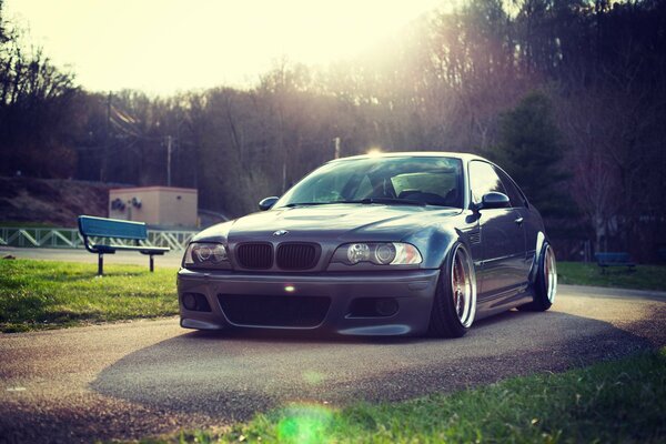 Bmw ist ein schönes Foto. Schöne Maschine