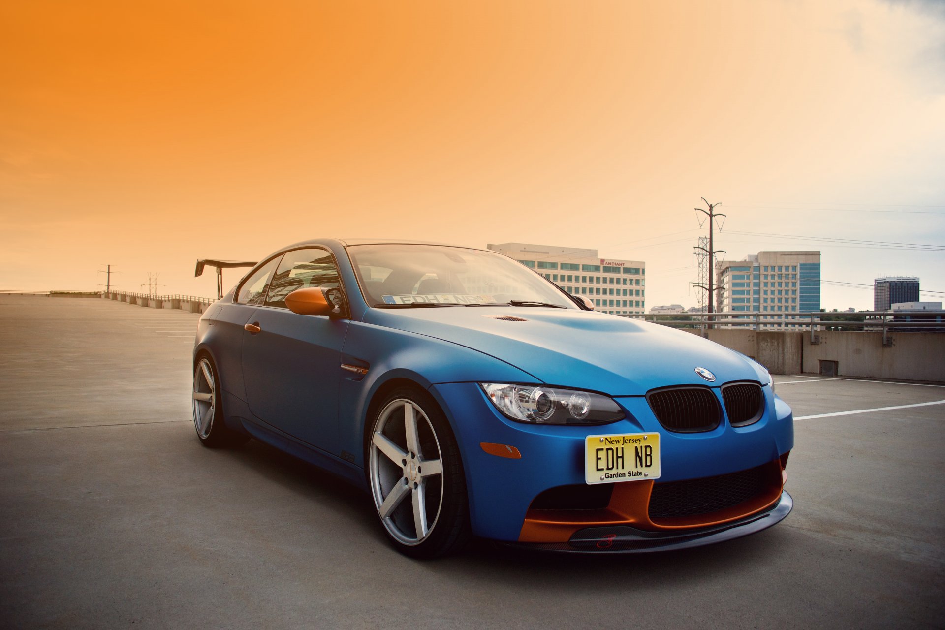 bmw e92 m3 tuning blau