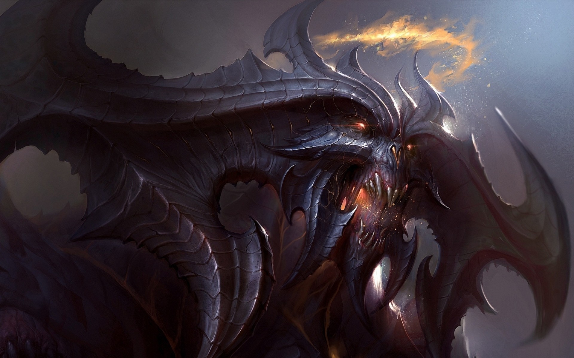 diablo gemälde rpg dunkle fantasie sturm