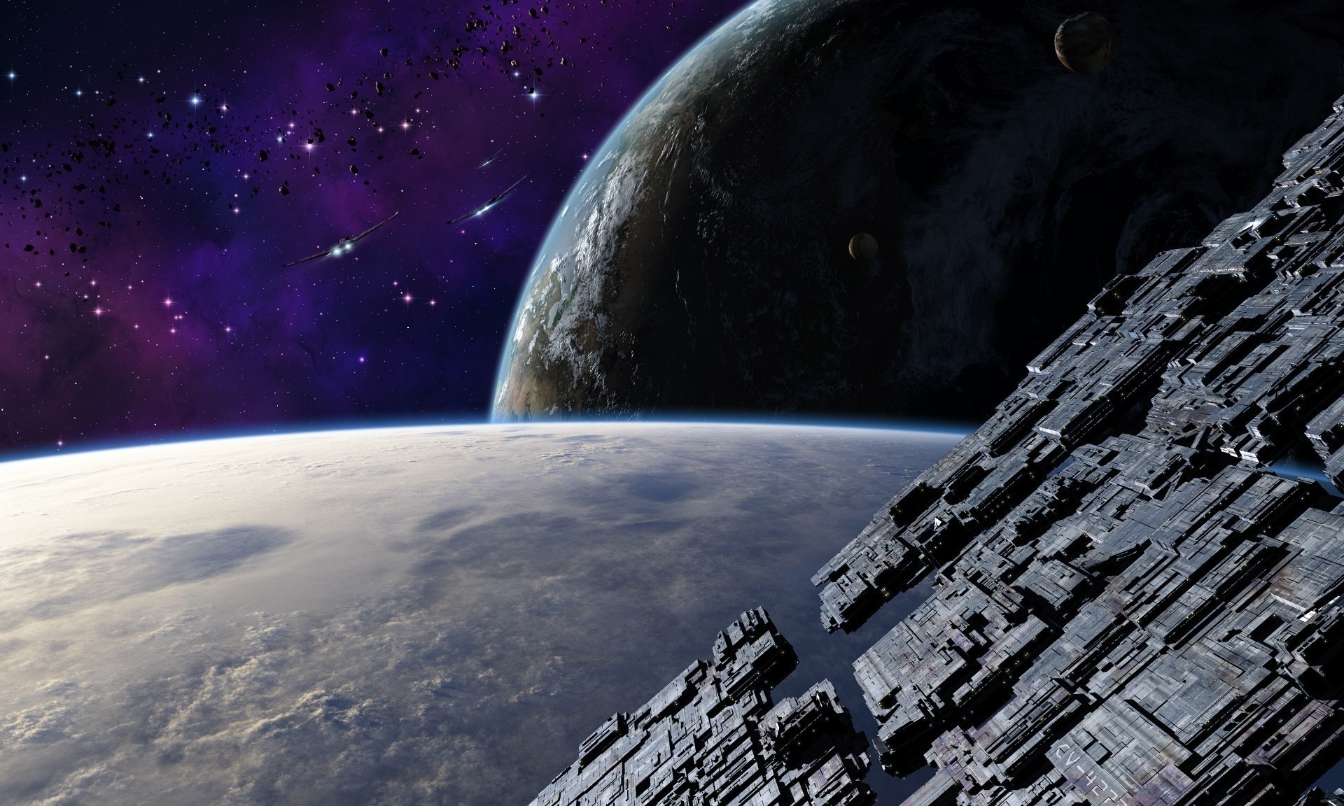 planet kunst station schiff raum schiffe