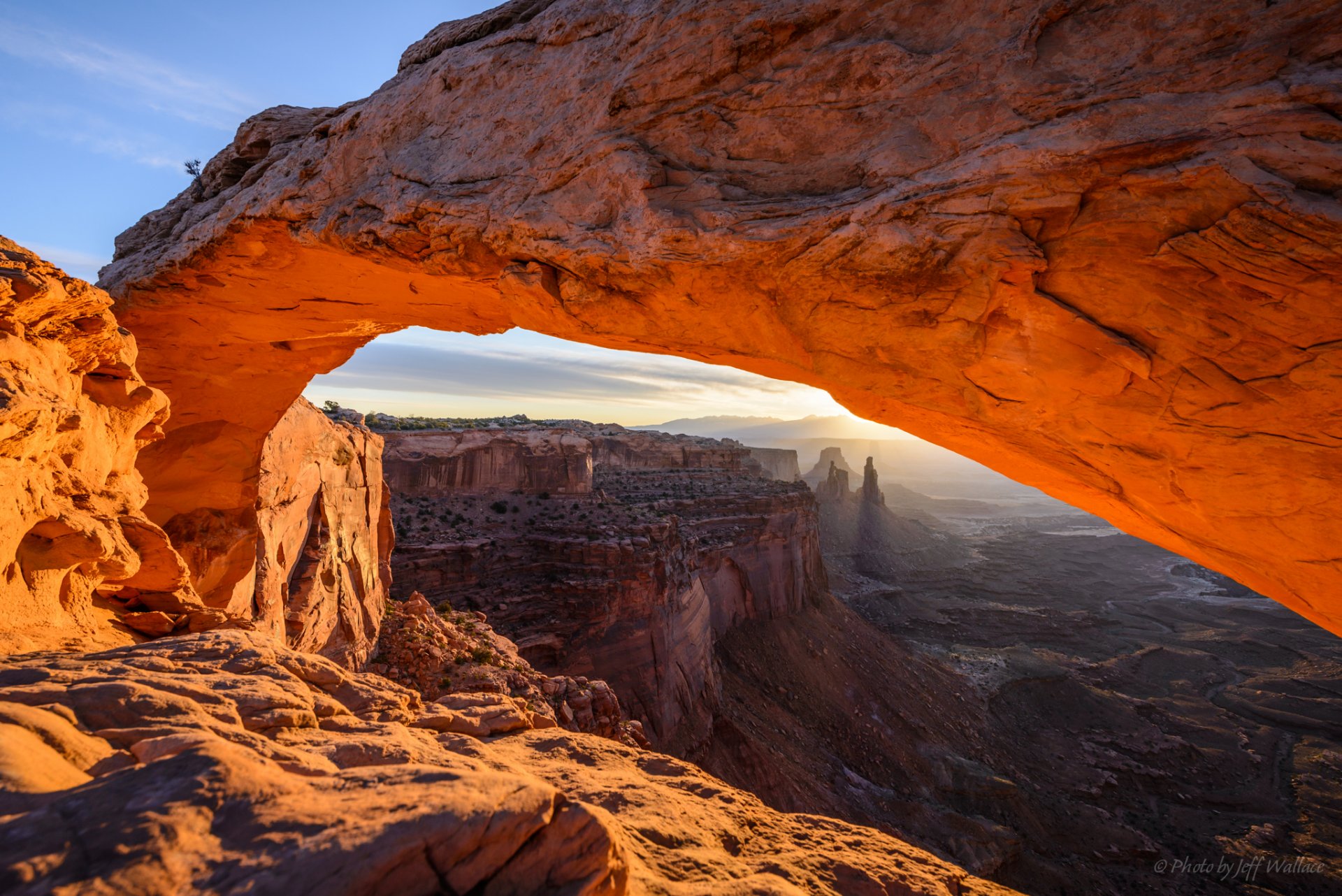 jeff wallace mesa arch glühen und schatten canyon