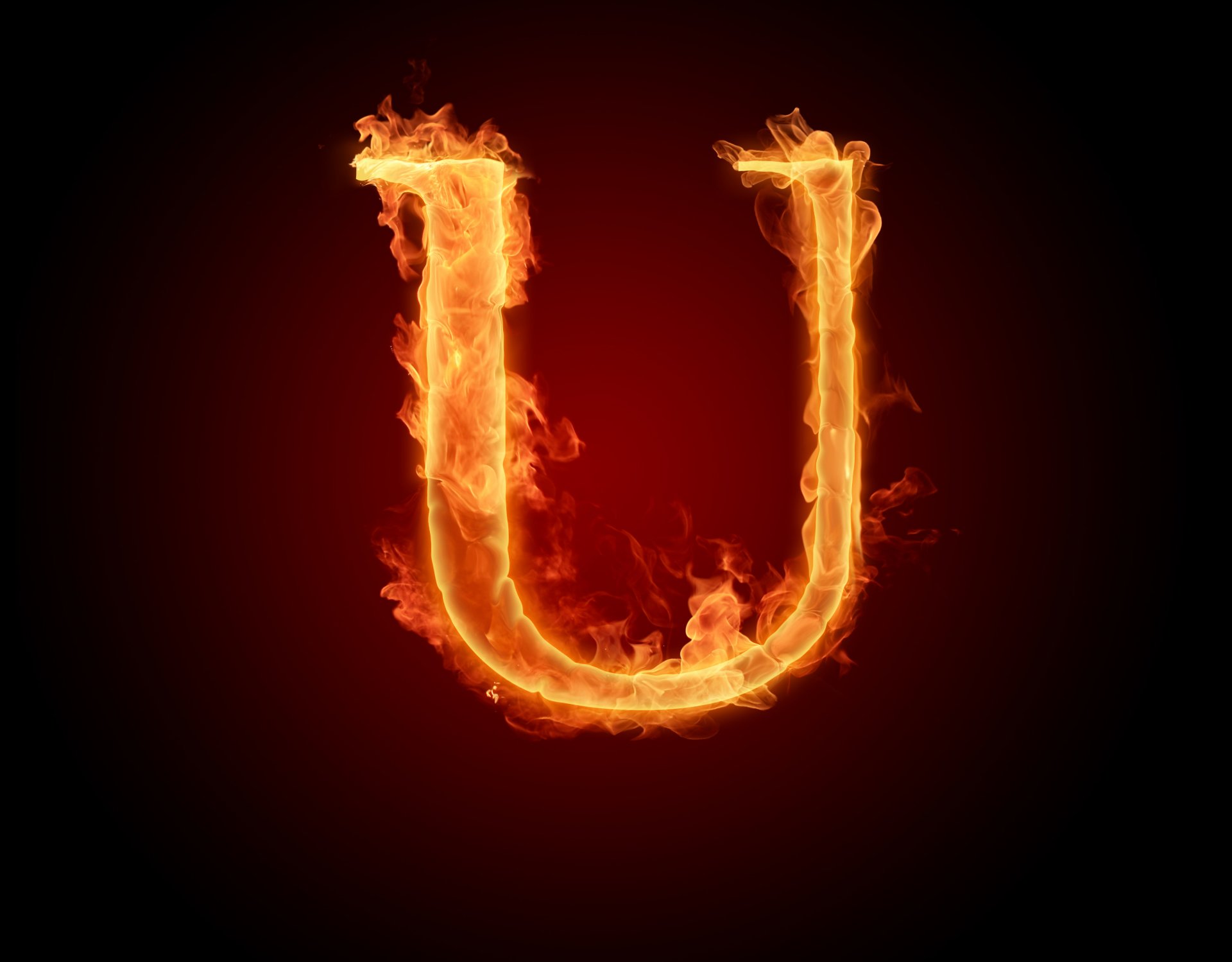 u buchstabe flamme buchstabe feuer alphabet