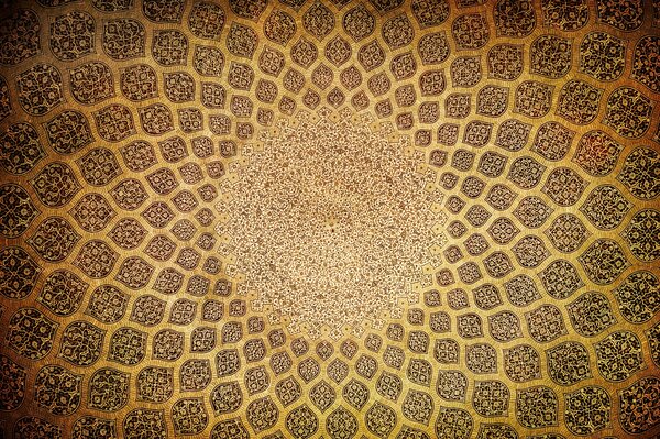 Orientalische Dekoration auf Hintergrund