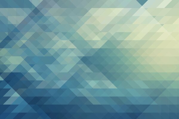 Minimalistischer Hintergrund aus Dreiecken in verschiedenen Blautönen