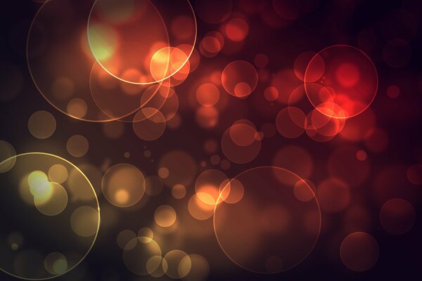 Kreismuster, schwarzer Hintergrund