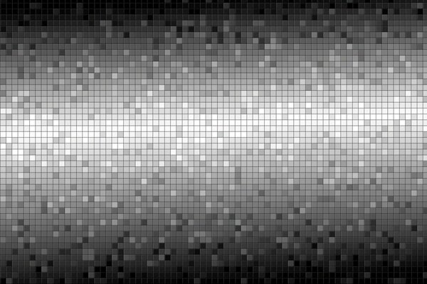 Schimmerndes Mosaik aus Silberfliesen