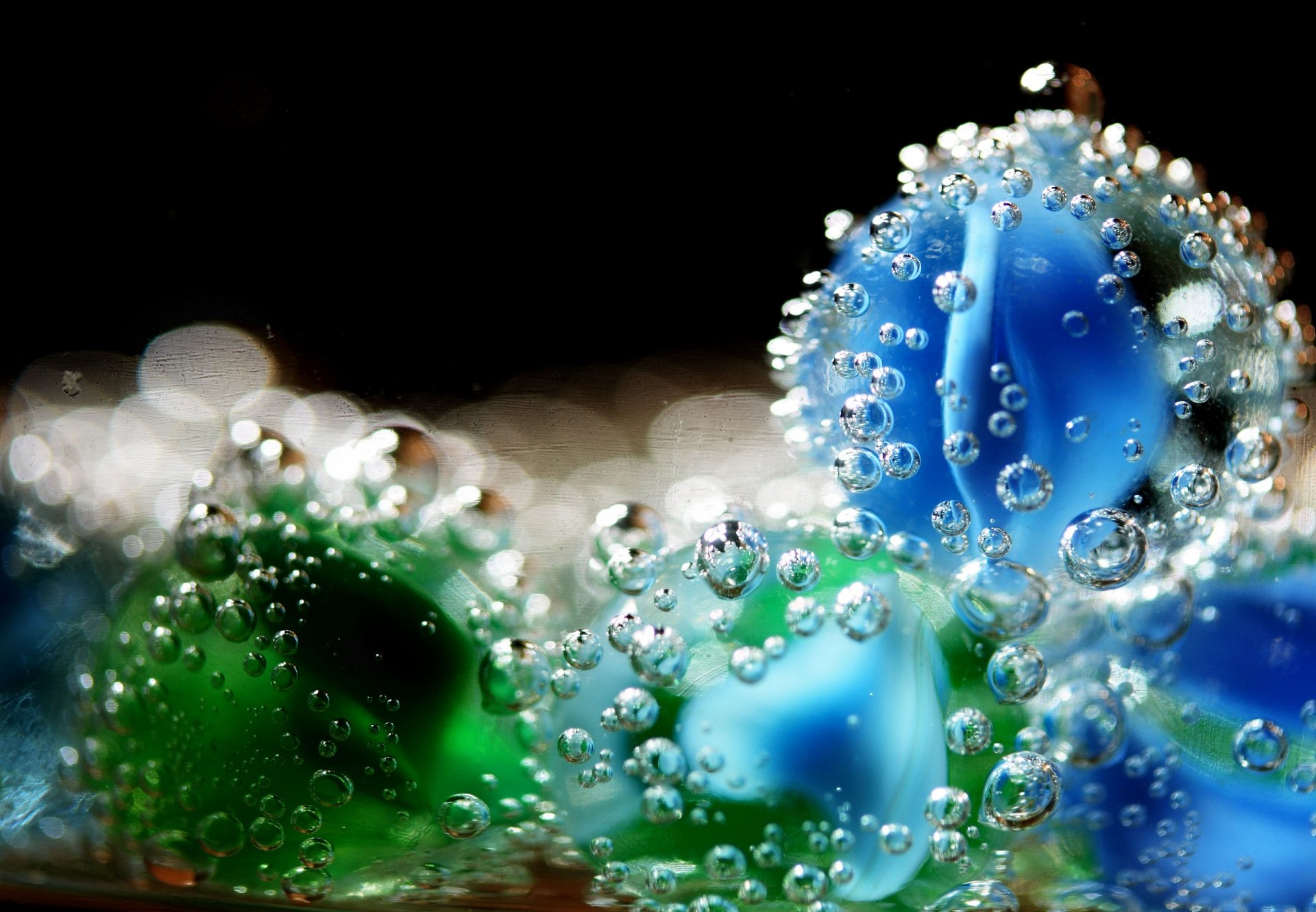 makro unter wasser blasen luft