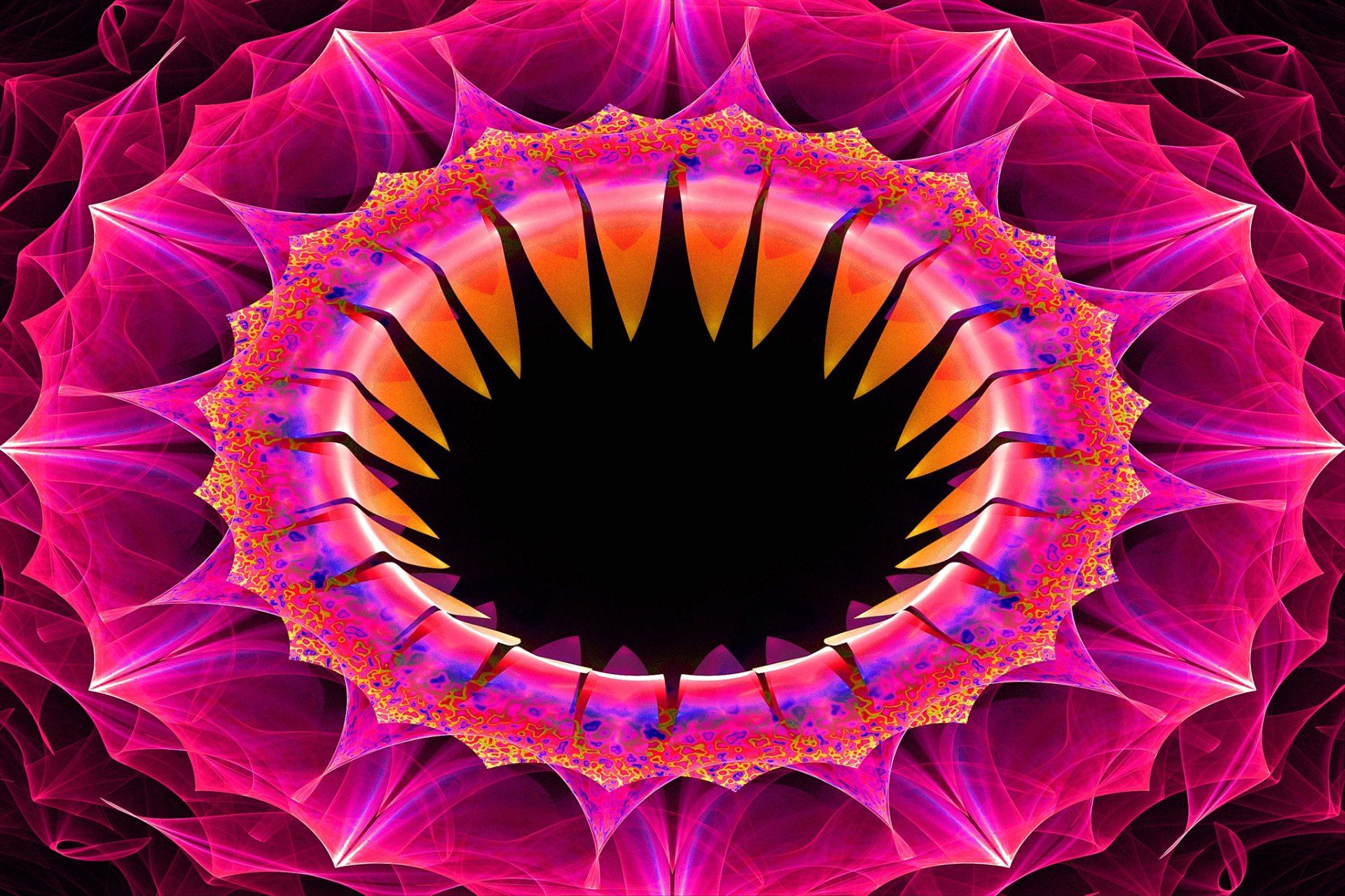 volumen ring blume farben linien