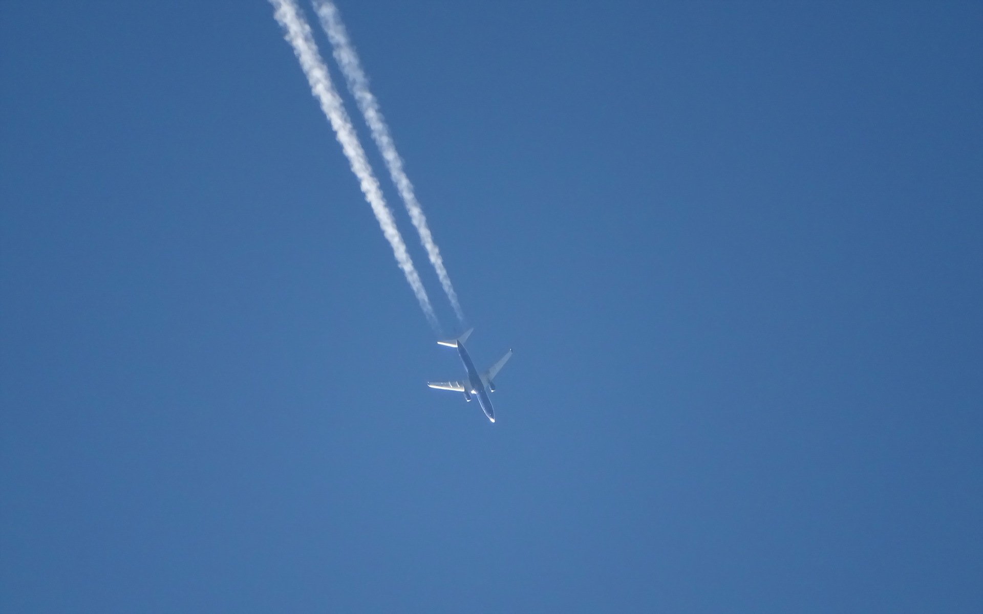 flugzeug himmel minimalismus