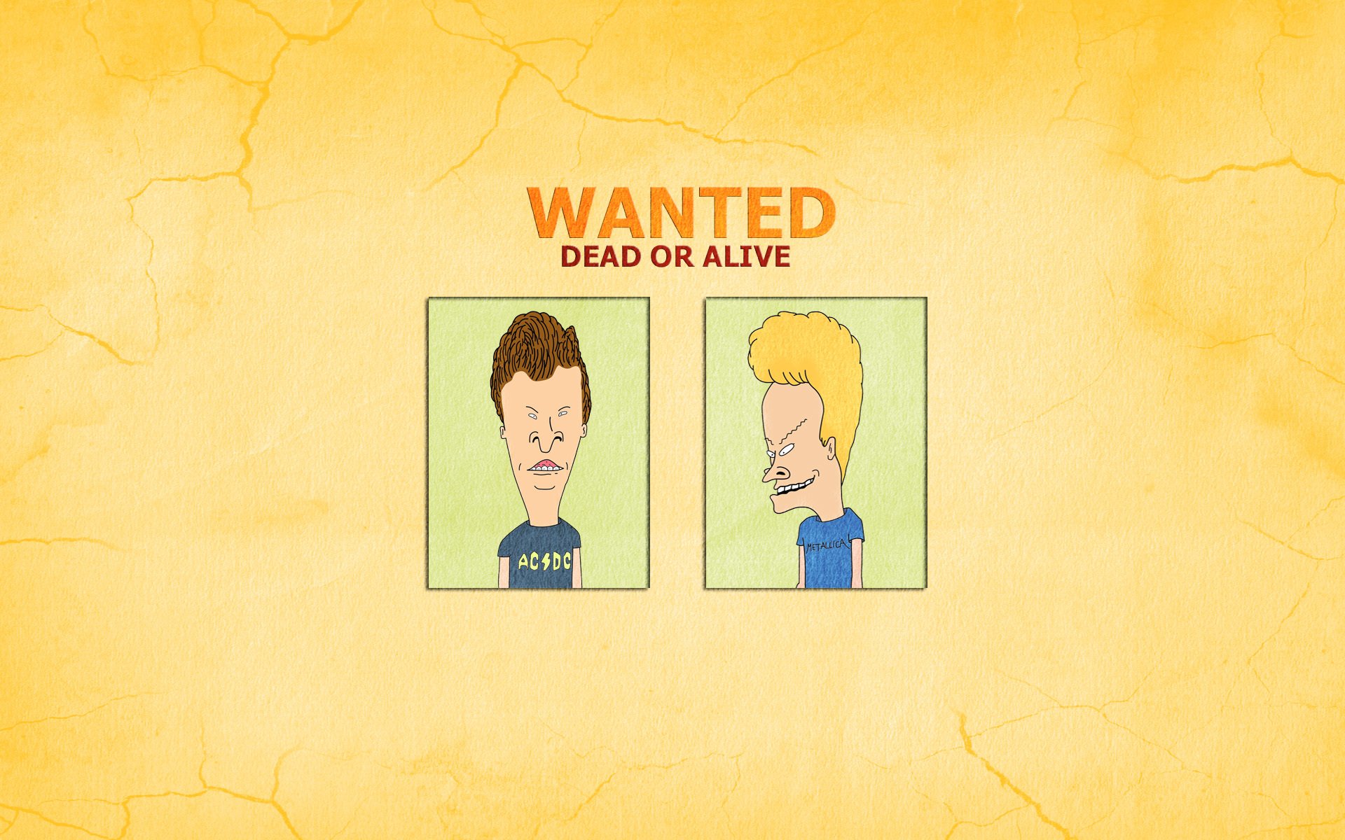 beavis und butthead ob lebend oder tot gesucht inschrift witz minimalismus