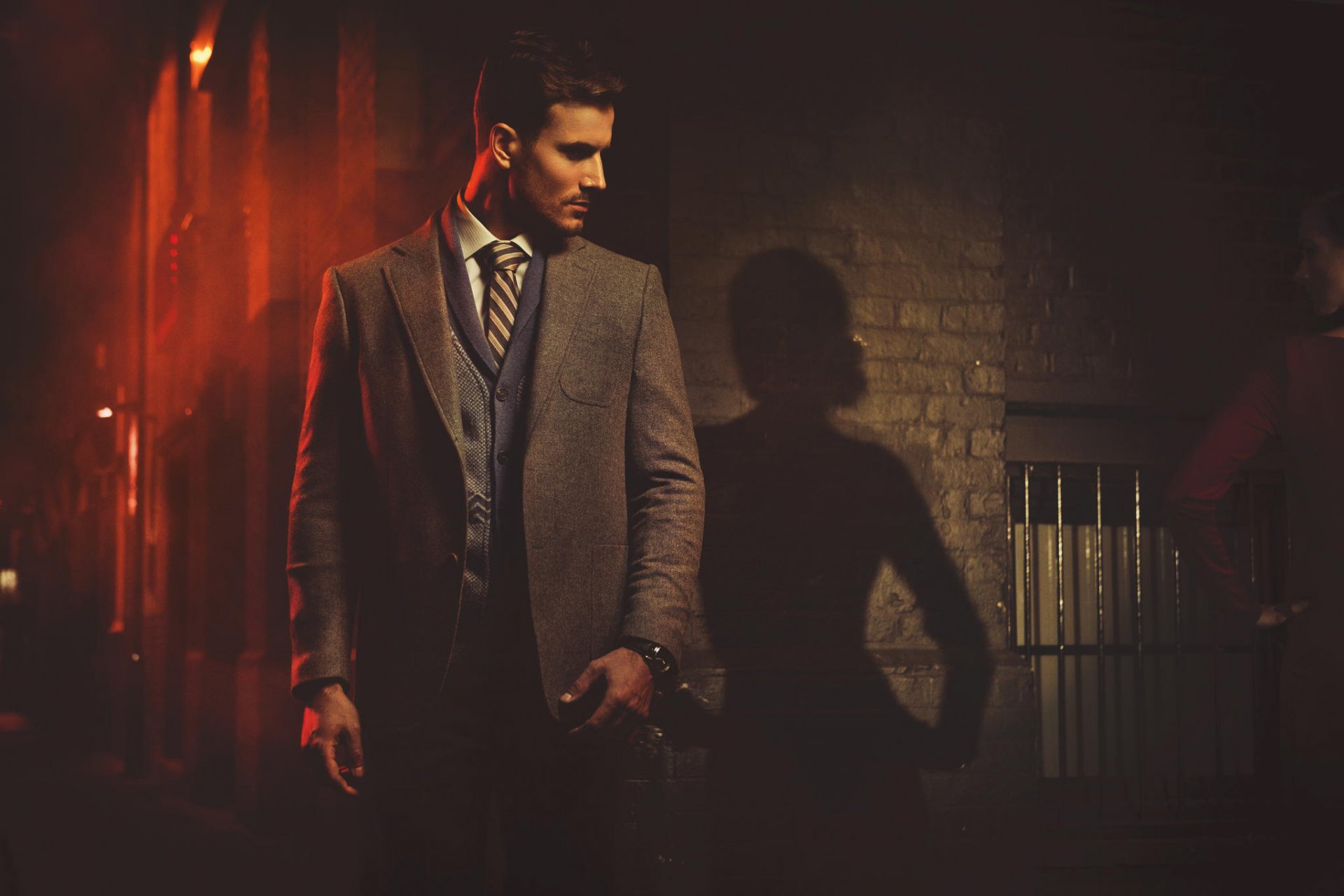 kerl mädchen stadt straße nacht schatten