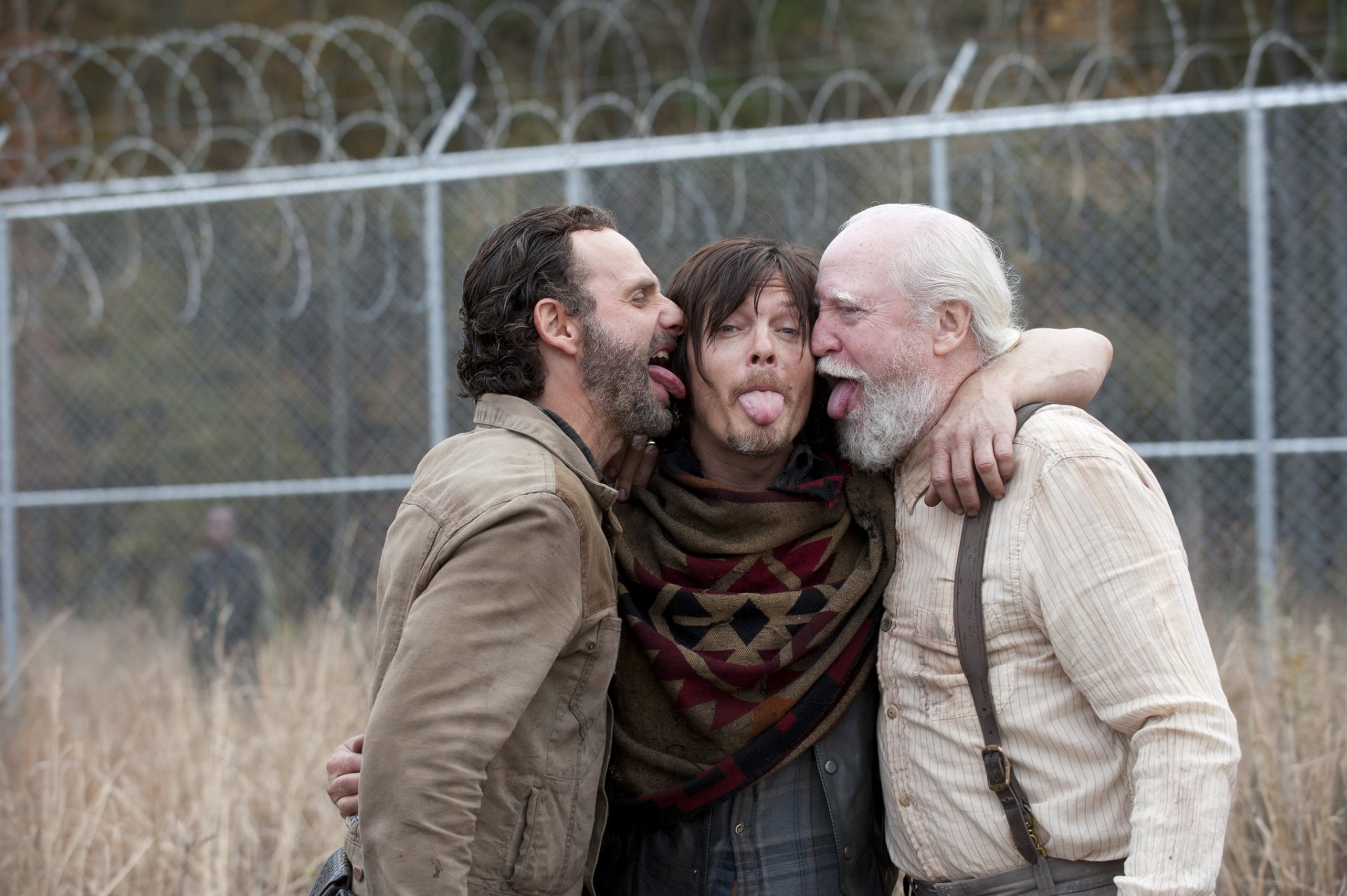 andrew lincoln norman reedus scott wilson zungen stimmungen the walking dead the walking dead