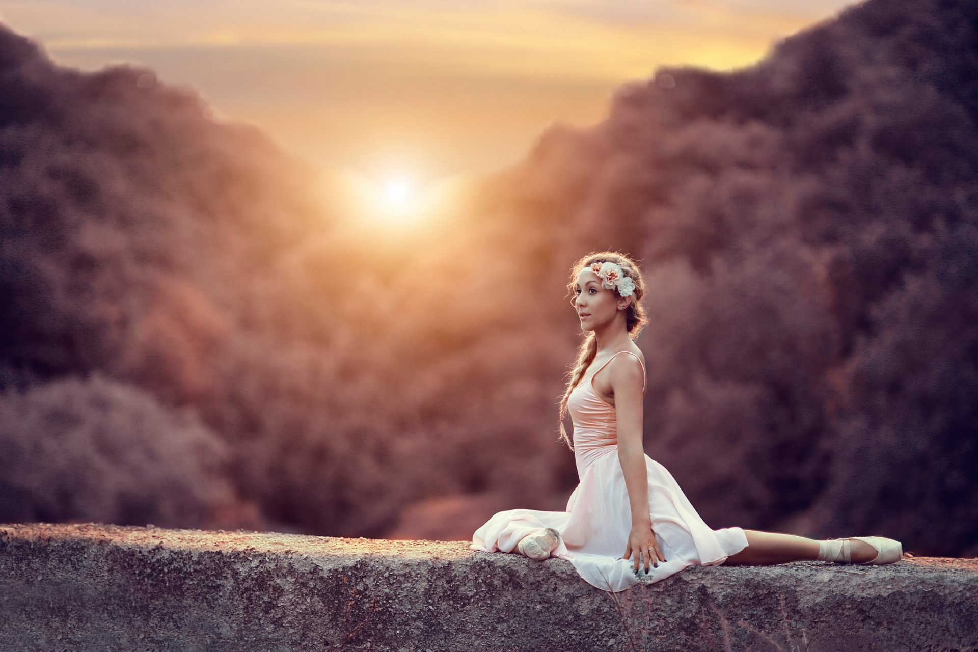 reflexion der seele ballerina pointe sonne alessandro di cicco