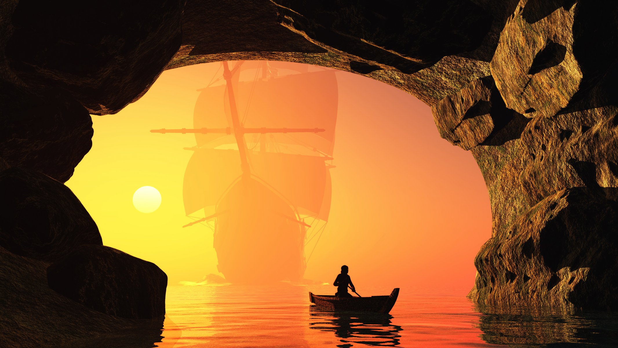 schiffe segelboot boot 3d-grafik foto