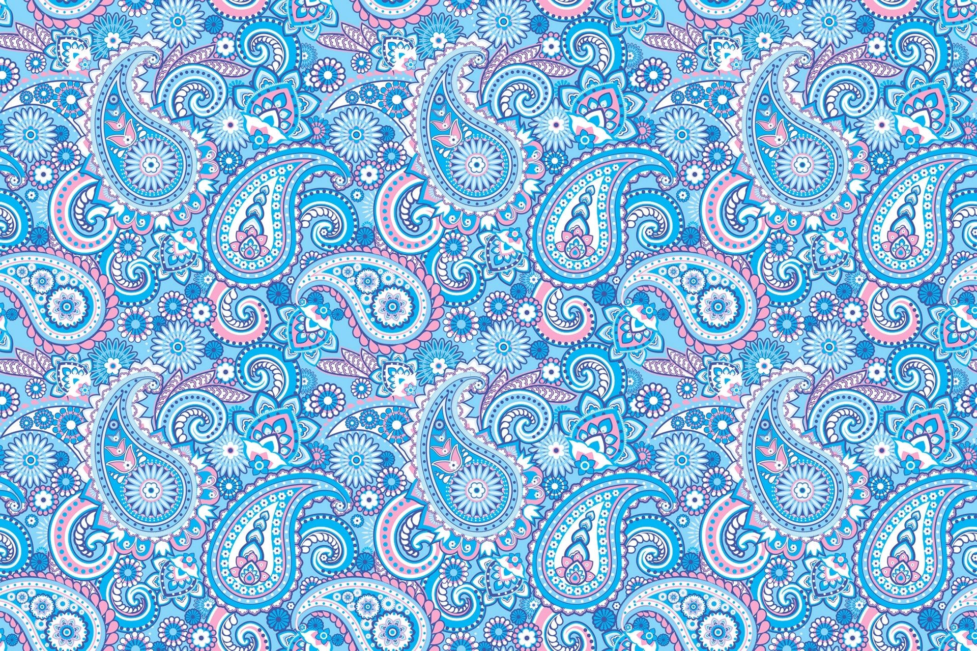 muster ornament indische gurken paisley blau