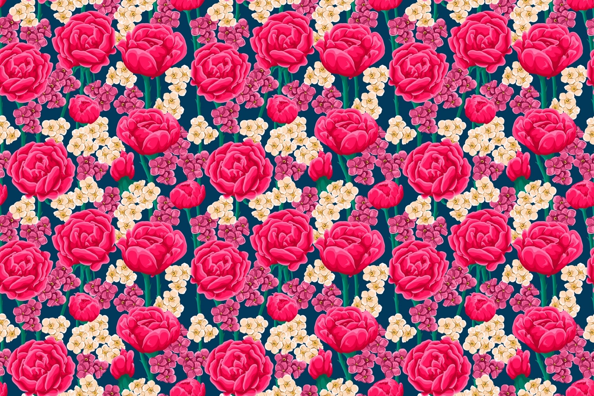 rosen muster blumen