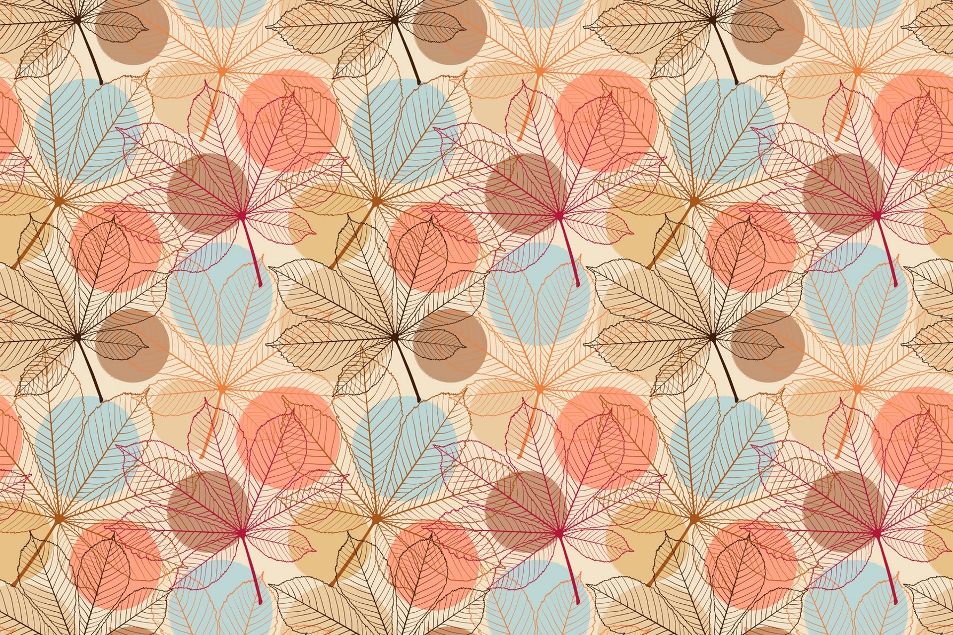 blätter kastanie adern muster