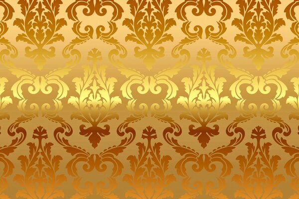 Vektor goldener Hintergrund mit klassischem Muster