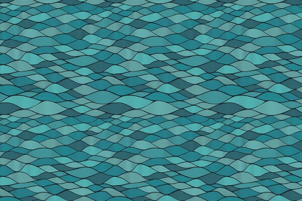 Blaue Welle als Abstraktion