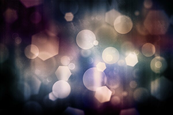 Abstraktion von Farbblitzen und -lichtern