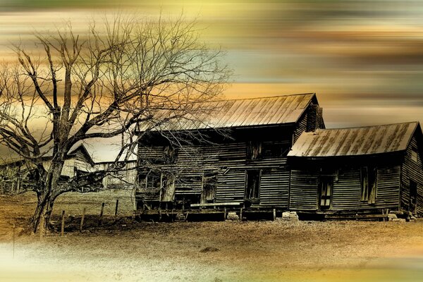 Landschaftshaus in der Wüste