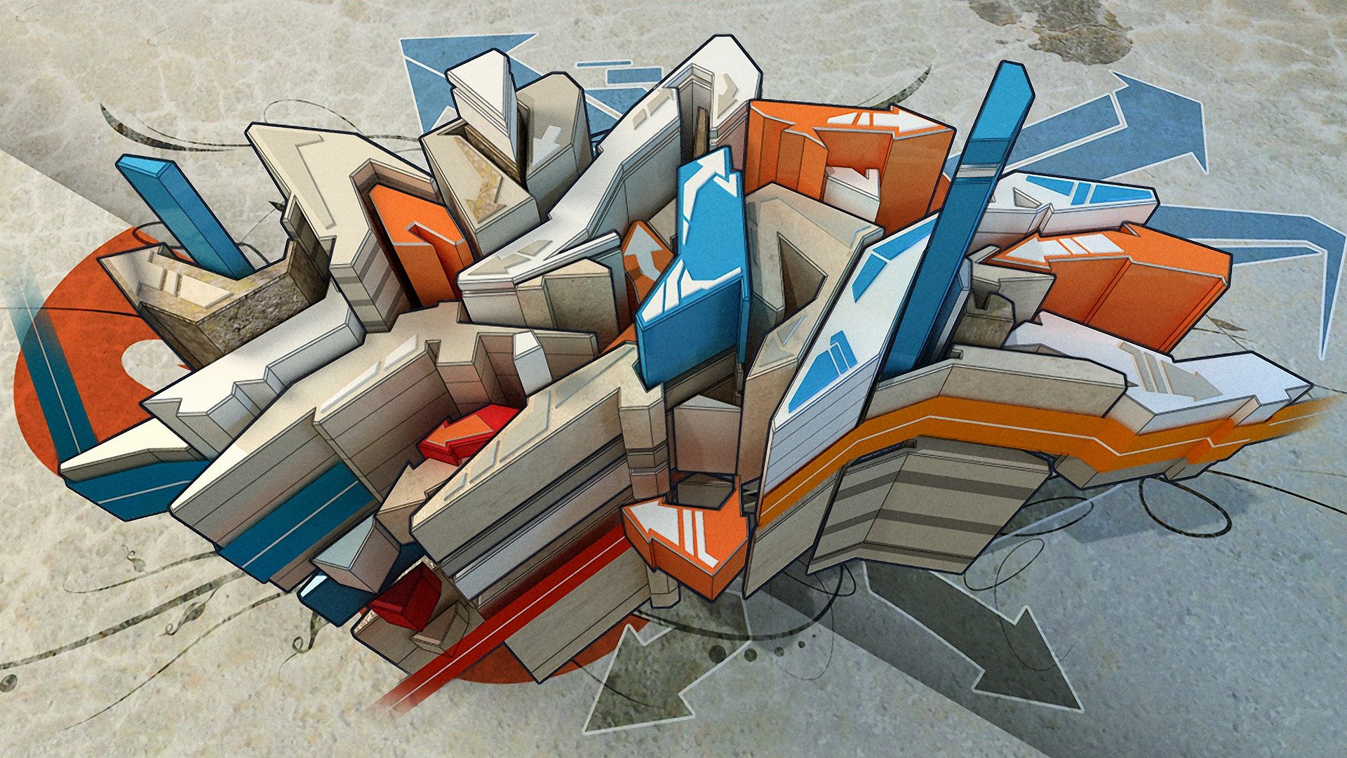 graffiti stil muster