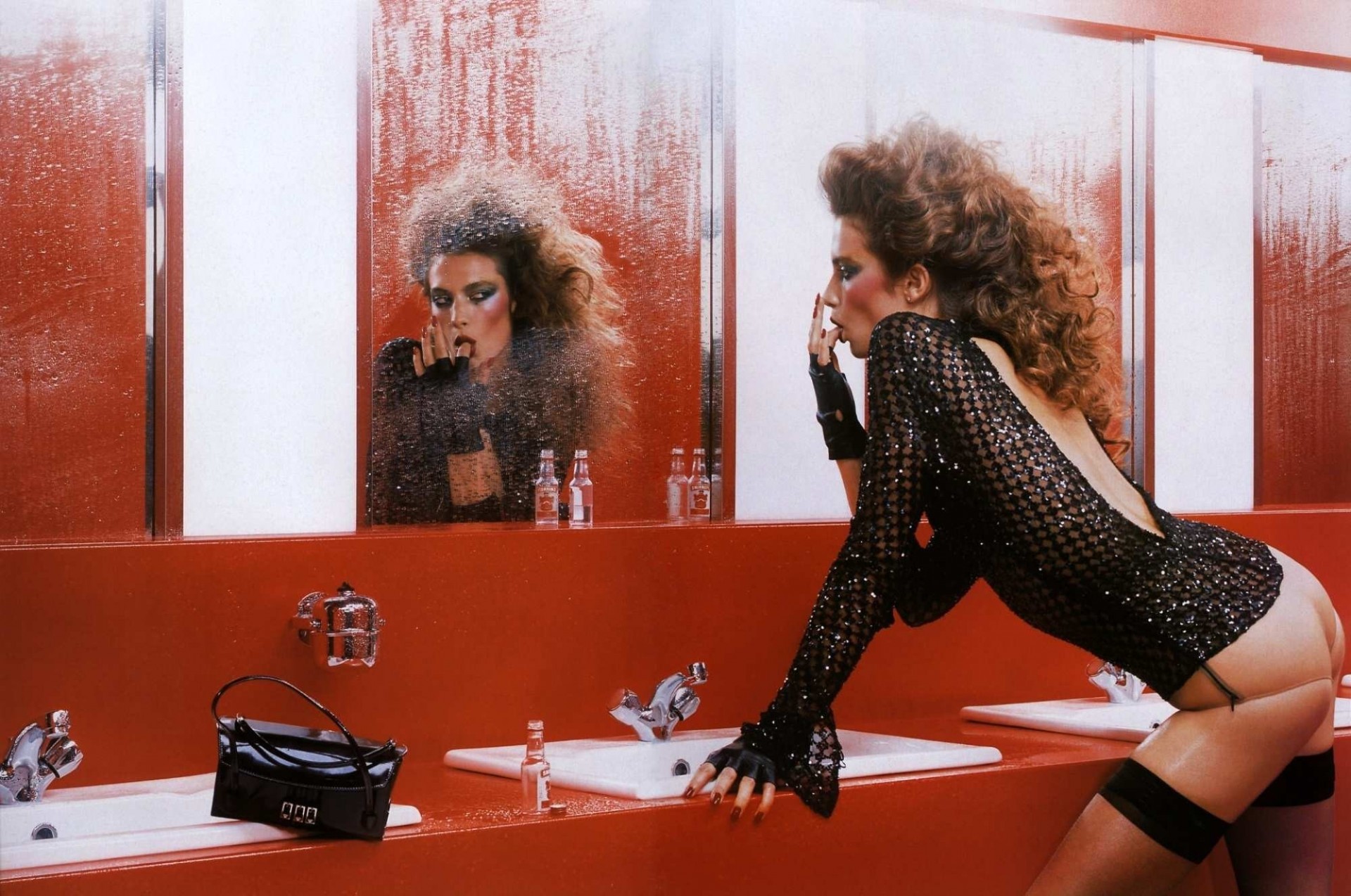 glamour handtasche toilette spiegel