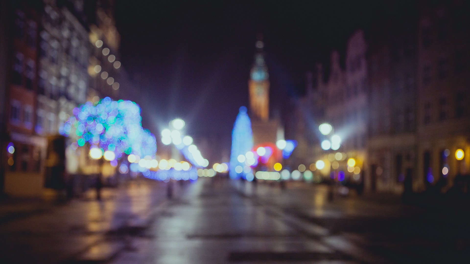 gdańsk polen weihnachten bokeh