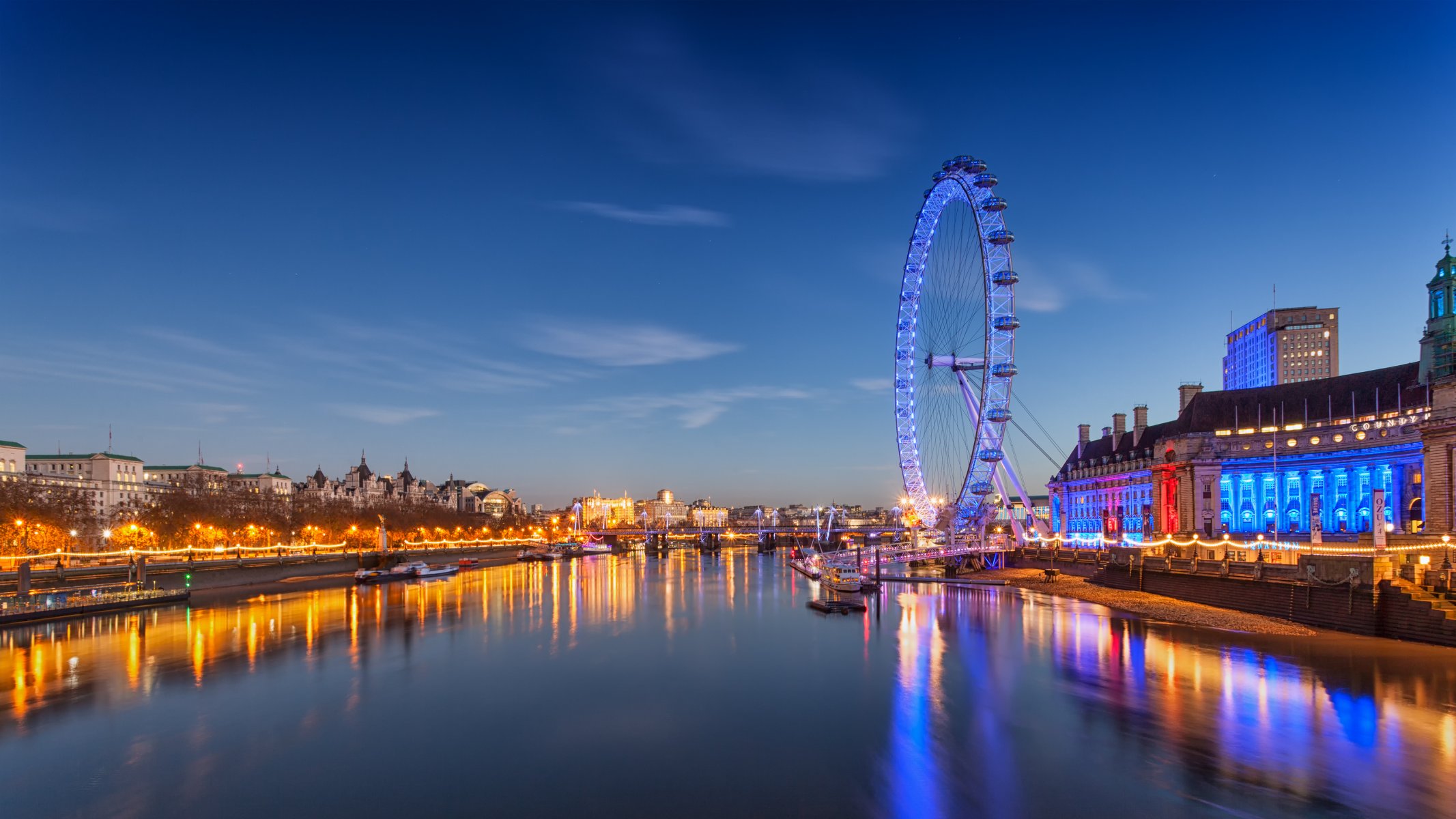 england london london eye fluss lichter himmel wolken