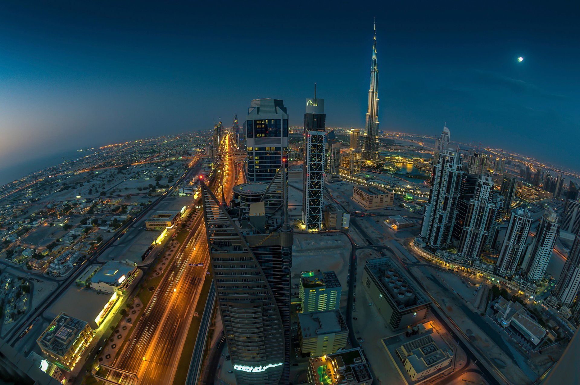 ansicht von oben nacht