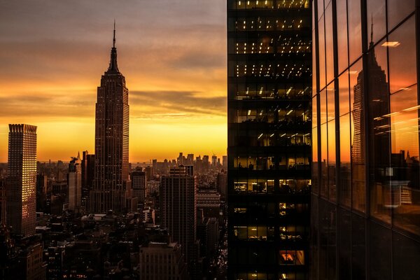 Die Lichter von Manhattan in New York