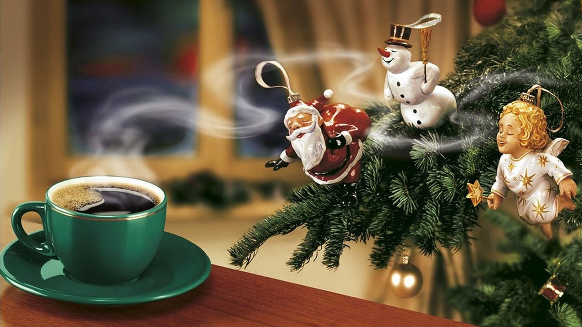weihnachtsbaum weihnachtsmann neujahr kaffee schneemann engel
