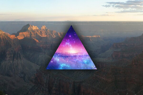 Kunstbild. Atemberaubende Aussicht bei Sonnenuntergang