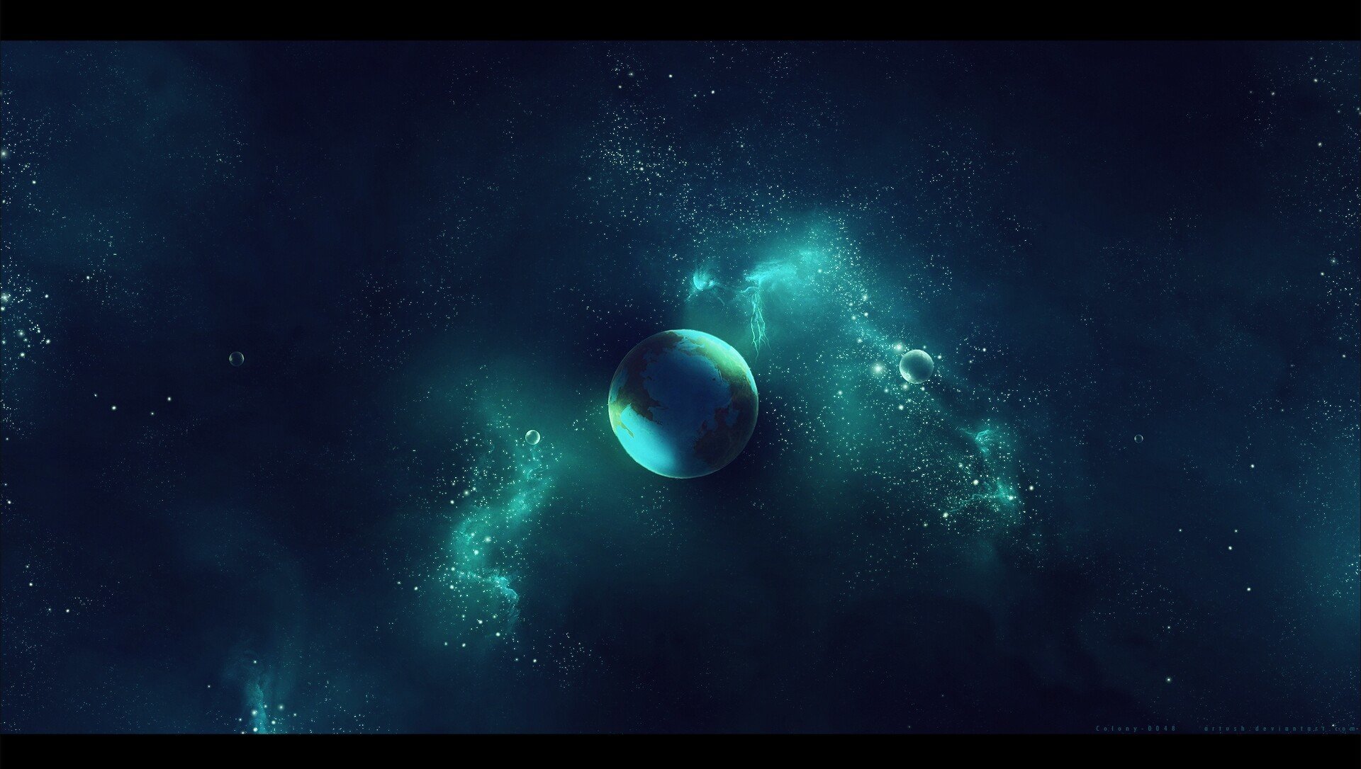 raum raum planet sterne nebel