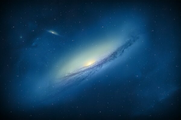 Weit entfernte, helle Galaxien im Weltraum